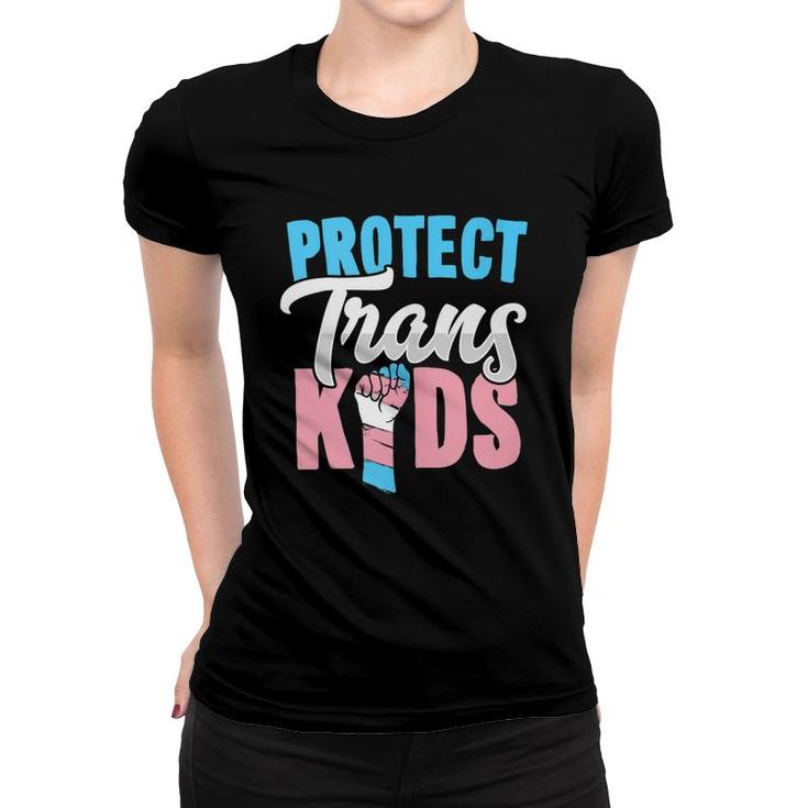 Protect Trans Kids Lgbtq Pride Transgender Equal Rights Art  Women T-shirt