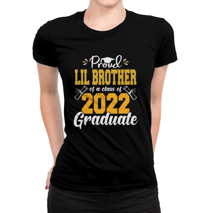 Proud Lil Brother Of A Class Of 2022 Graduate Tee Senior 22 Ver2 Women T-shirt