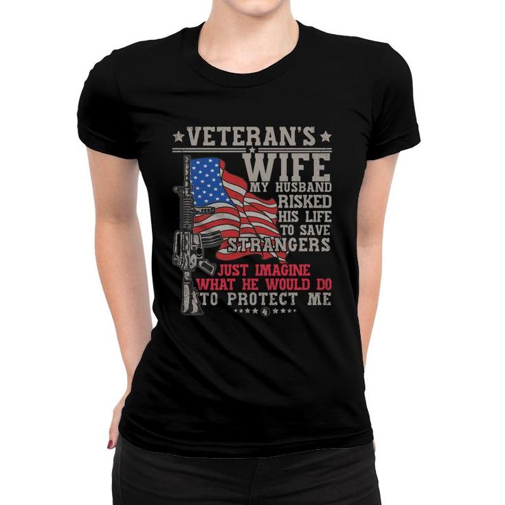 Proud Veteran Wife Veteran Of The Army Boots Us Soldier   Women T-shirt