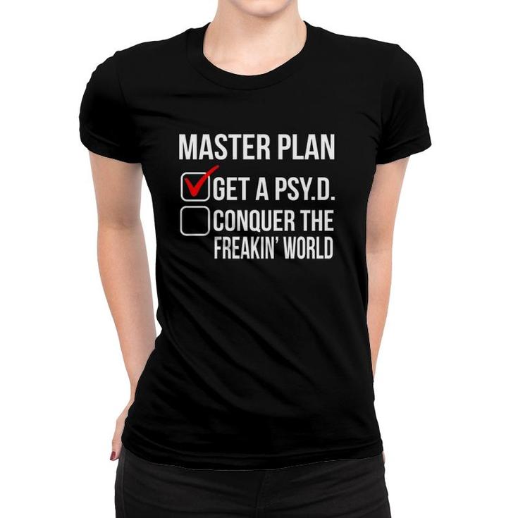 Psyd Student Psychology Doctorate Graduation Funny Women T-shirt