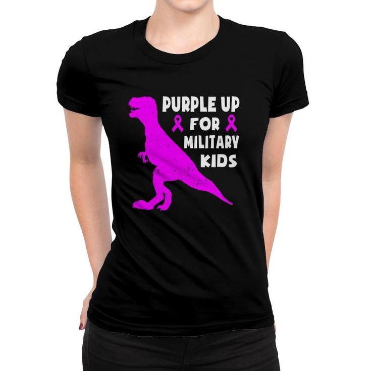 Purple Up For Military Kids Month Of The Military Child Boys Women T-shirt