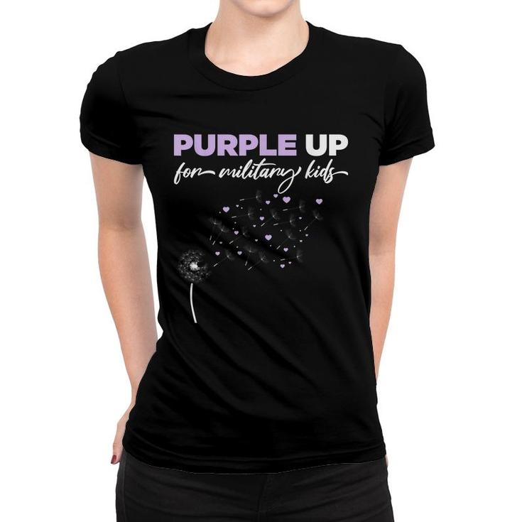 Purple Up For Military Kids-Month Of The Military Child  Women T-shirt