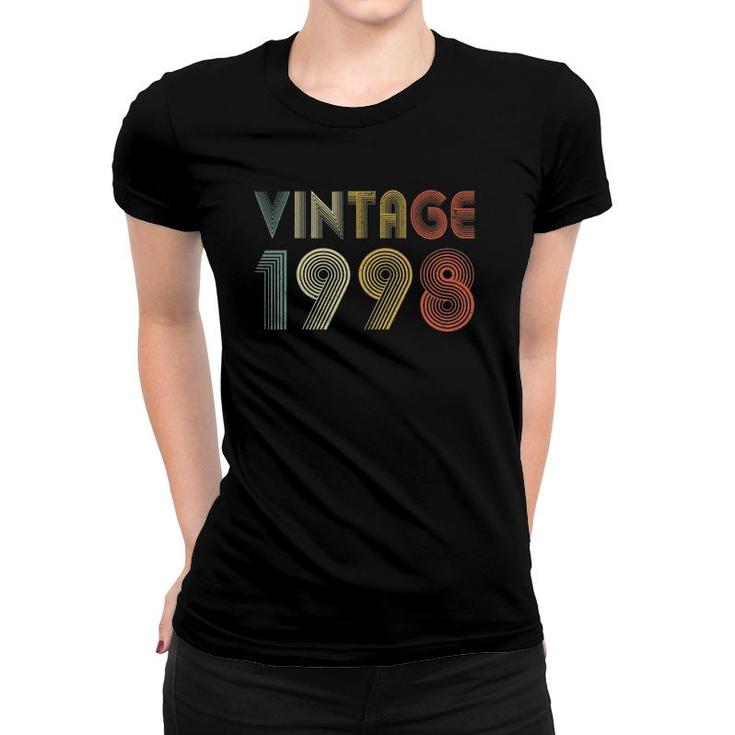 Retro Vintage 1998  22Nd Birthday Gifts 22 Years Old Women T-shirt