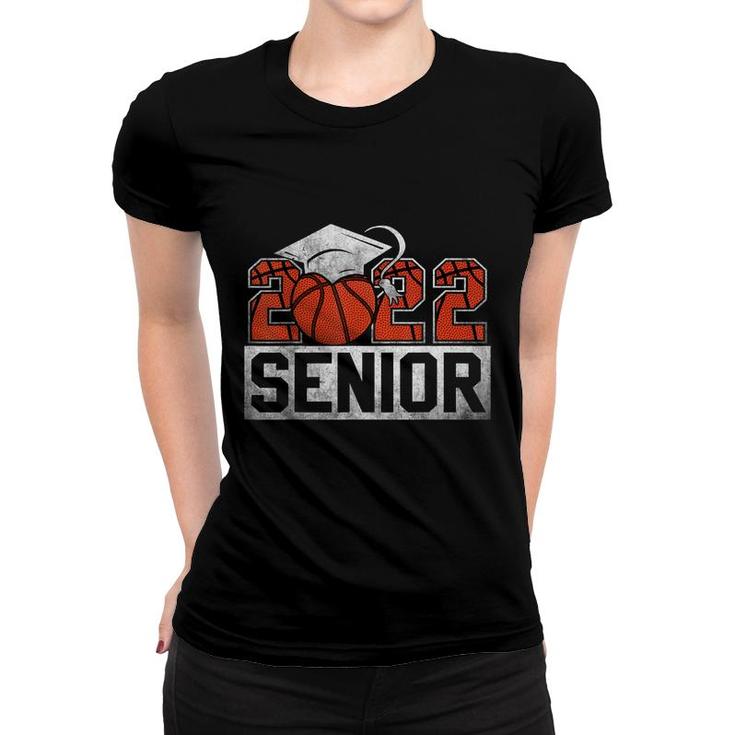 Senior 2022 Basketball Player Class Of 2022 Graduate Boy Mom  Women T-shirt