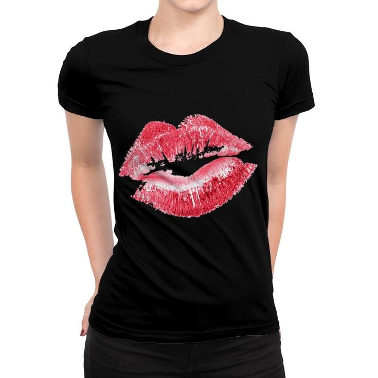 Sexy Lips Cute Valentines Day Gift Lipstick Women T-shirt