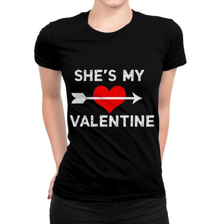 Shes My Valentines Day Heart And Arrow Women T-shirt