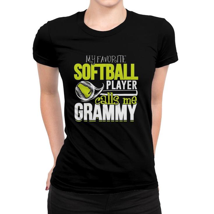 Softball Grammy - Favorite Player Calls Me Grammy Women T-shirt