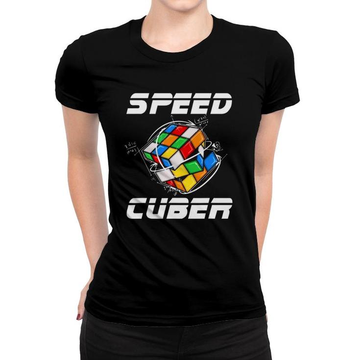 Speed Cuber Hobby 80S Vintage Toy Puzzle Women T-shirt