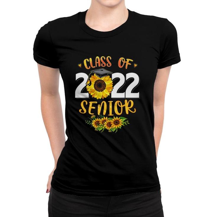 Sunflower Graduation Senior 22 Class Of 2022 Graduate Gift Women T-shirt