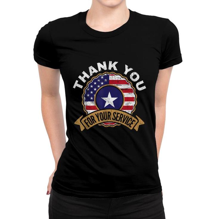 Thank You For Your Service Patriot Memorial Day   Women T-shirt
