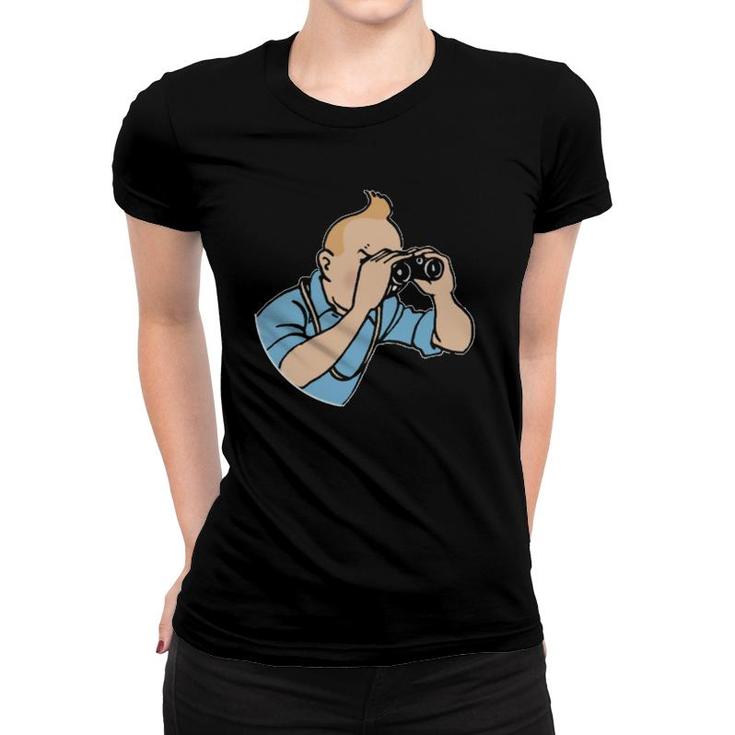 Tin-Tin Binoculars Women T-shirt