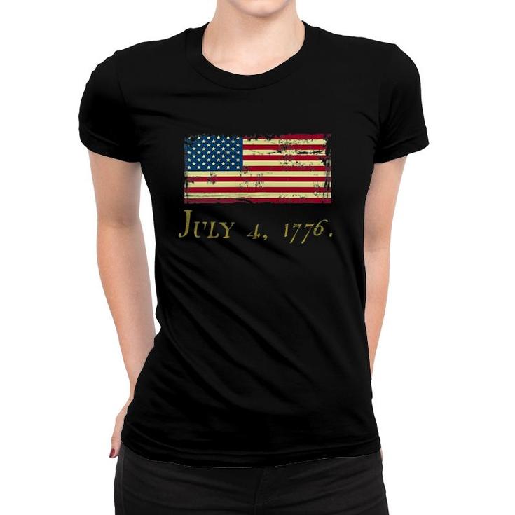 Usa Flag Patriotic  With Bill Of Rights 4Th Of July Women T-shirt