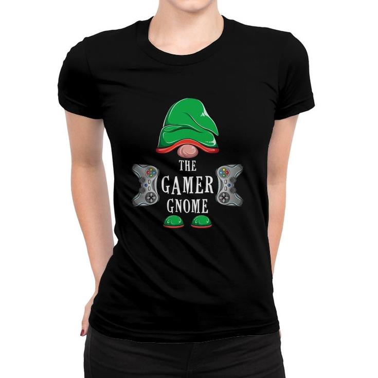 Video Gamer Gnome Christmas Family Matching Group Costume Women T-shirt