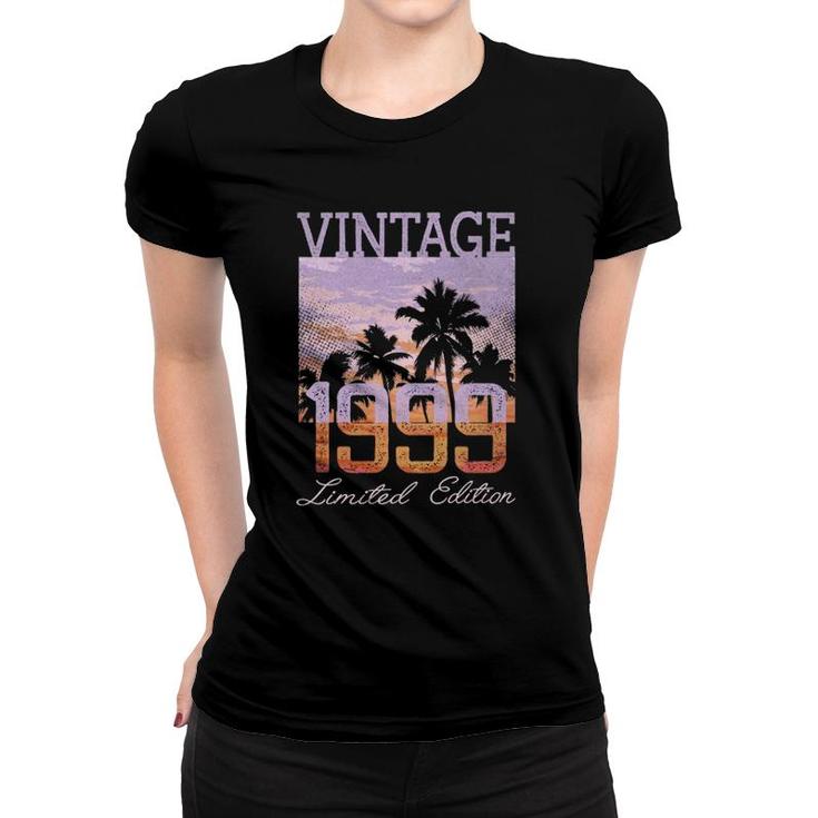 Vintage 1999 Limited Edition 22Nd Birthday 22 Years Old Gift  Women T-shirt