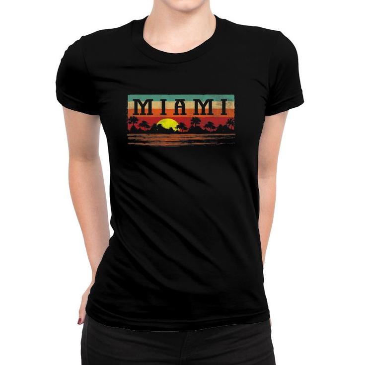 Vintage Miami Beach Florida  Retro Miami Women T-shirt