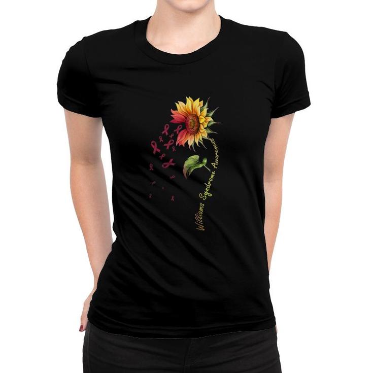 Williams Syndrome Awareness Sunflower Women T-shirt