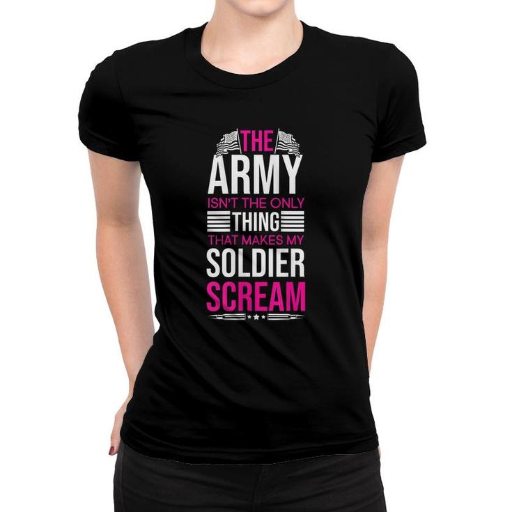 Womens Us Army Soldier Husband Wife Veterans Day Military  Women T-shirt