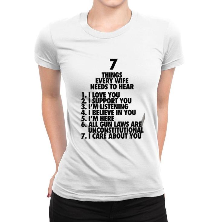 7 Things 2Nd Amendment Funny New Trend Women T-shirt