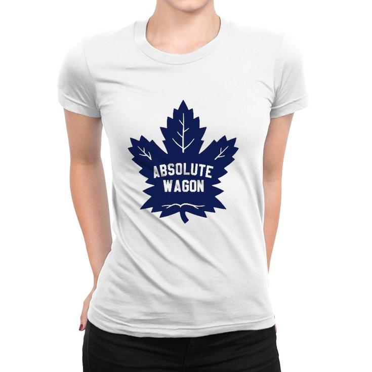 Absolute Wagon Maple Leaf Ice Hockey Lover Women T-shirt