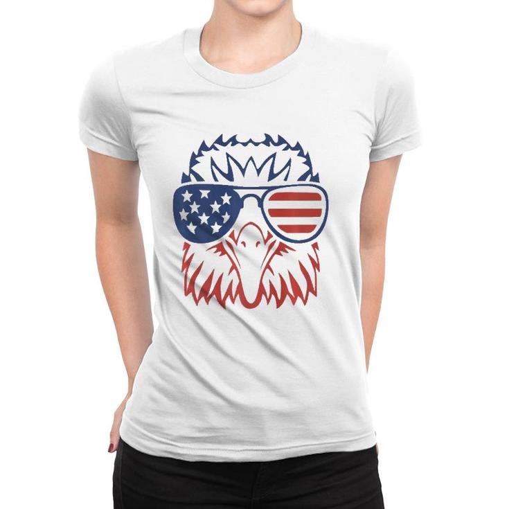 American Bald Eagle Usa Flag  4Th Of July Eagle Usa Tee  Women T-shirt