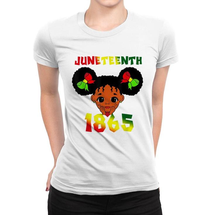 Black Girl Juneteenth 1865 Kids Toddlers Celebration   Women T-shirt