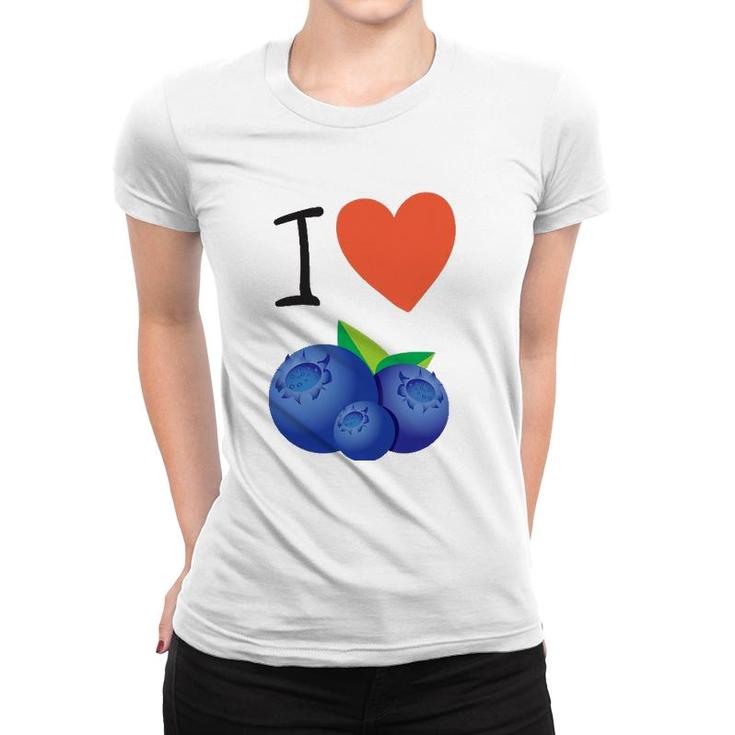 Blueberry I Love Blueberries Tee Women T-shirt