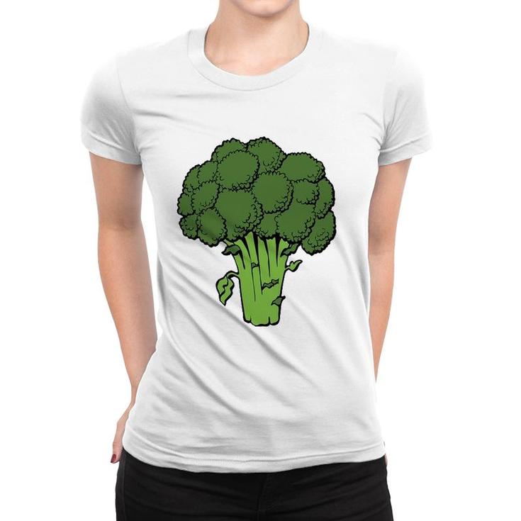 Broccoli Is Life Fun Graphic Vegetable Women T-shirt