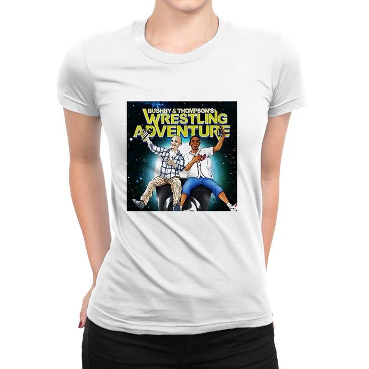 Bushby And Thompsons Wrestling Adventure Women T-shirt