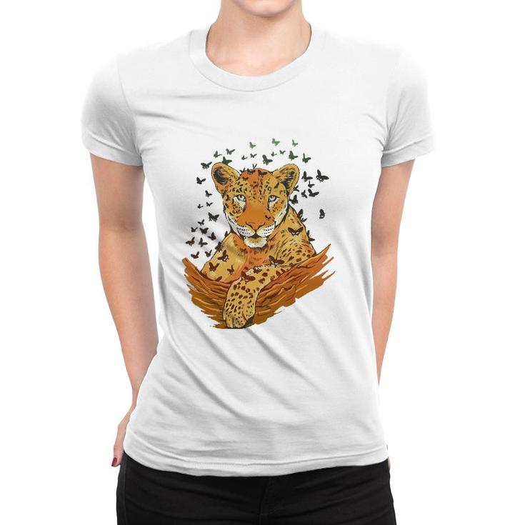 Butterfly Animals Creative Men Gift Leopard Women T-shirt