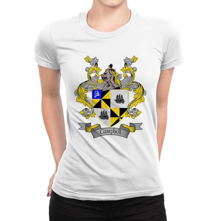 Campbell Coat Of Arms | Campbell Surname Family Crest  Women T-shirt