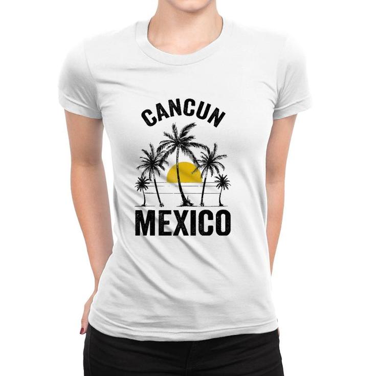 Cancun Beach Souvenir Mexico 2021 Vacation Family Women T-shirt