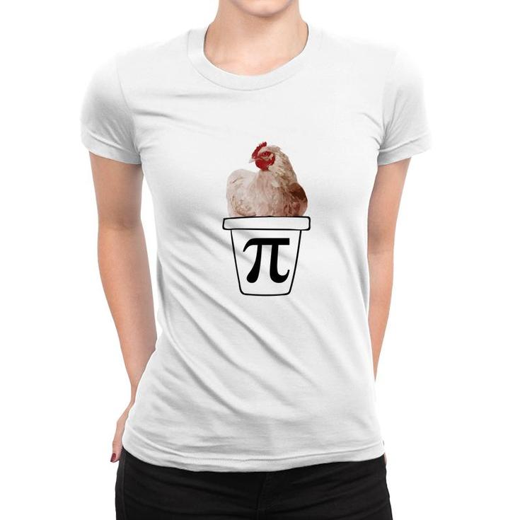 Chicken Pot Pi Funny Pi Day Parody Joke Math Tee Women T-shirt