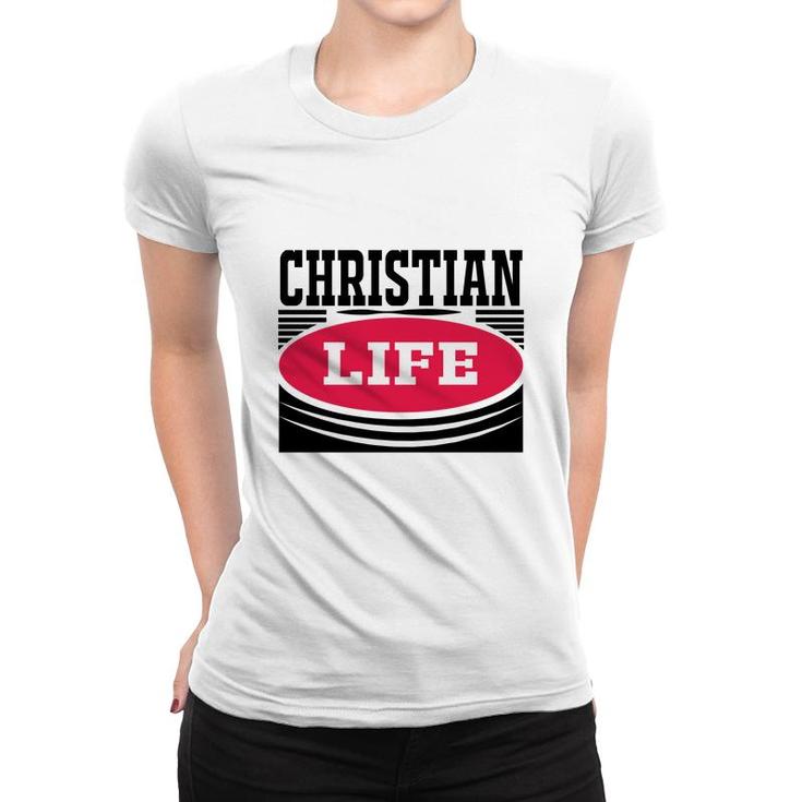 Christian Life Bible Verse Black Graphic Great Christian Women T-shirt