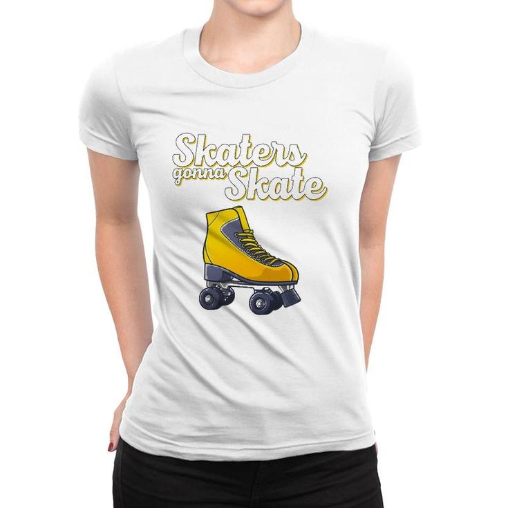 Cool Roller Skating For Men Women Roller Derby Disco Skater Women T-shirt