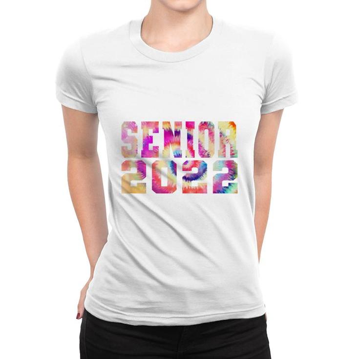 Cool Senior 2022 Tie Dye Art  Women T-shirt
