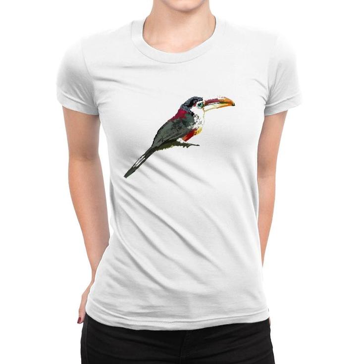 Curl Crested Aracari Birdtee Women T-shirt