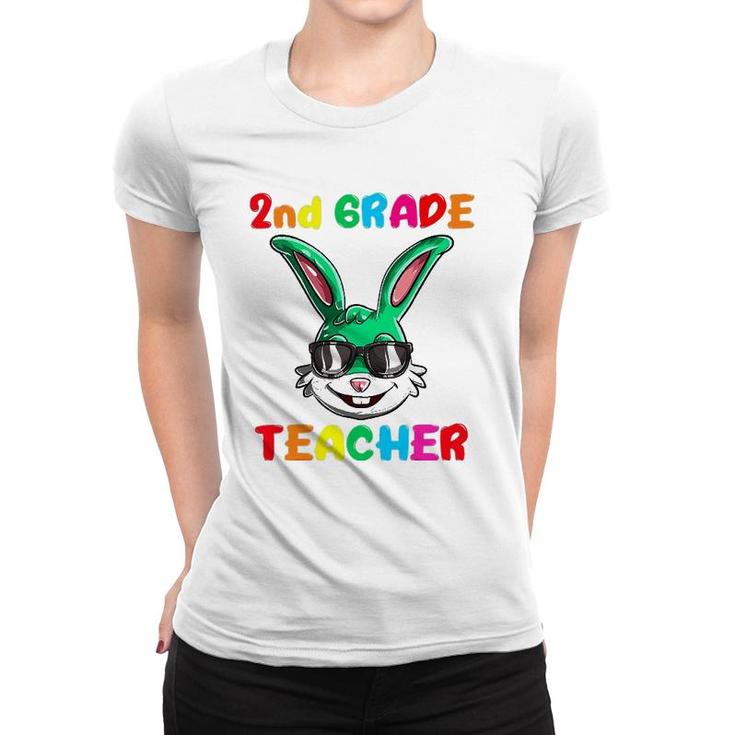 Easter Day Bunny 2Nd Grade Teacher  Easter Rabbit Women T-shirt