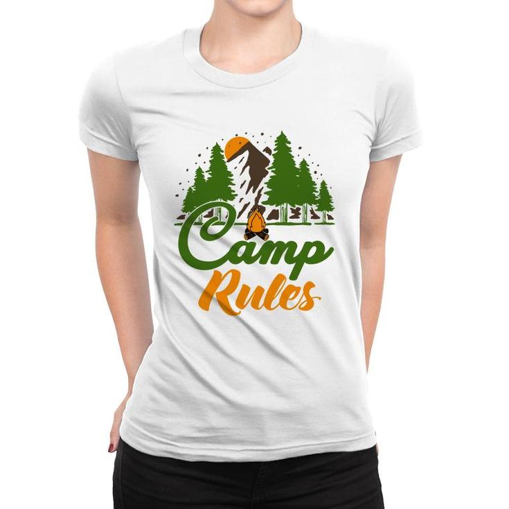 Explore Travel Lover Makes Camp Rules For Them Women T-shirt