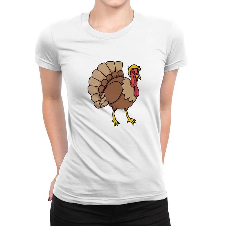 Funny Trumpkey Thanksgiving Turkey Trump Men Women 2 Women T-shirt