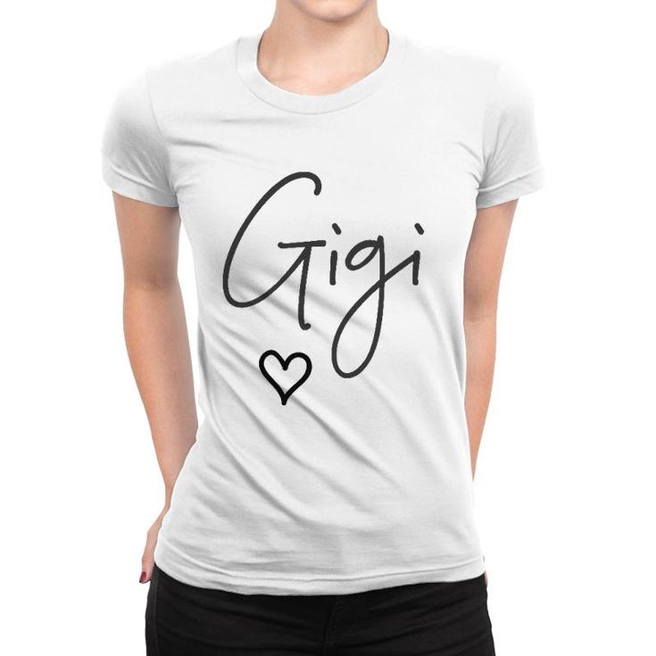 Gigi Heart For Women Christmas Gift For Grandma Women T-shirt