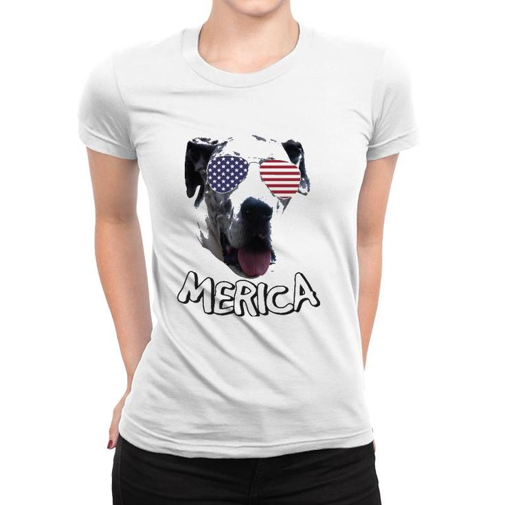 Great Dane Independence Day 4Th Of July Women T-shirt