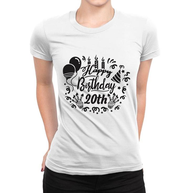 Happy Birthday 20Th Since I Was Born In 2002 With Lots Of Fun Women T-shirt
