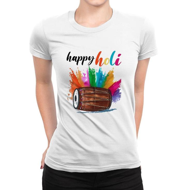 Happy Holi 2022 India Colors Spring Festival Hindu Women T-shirt