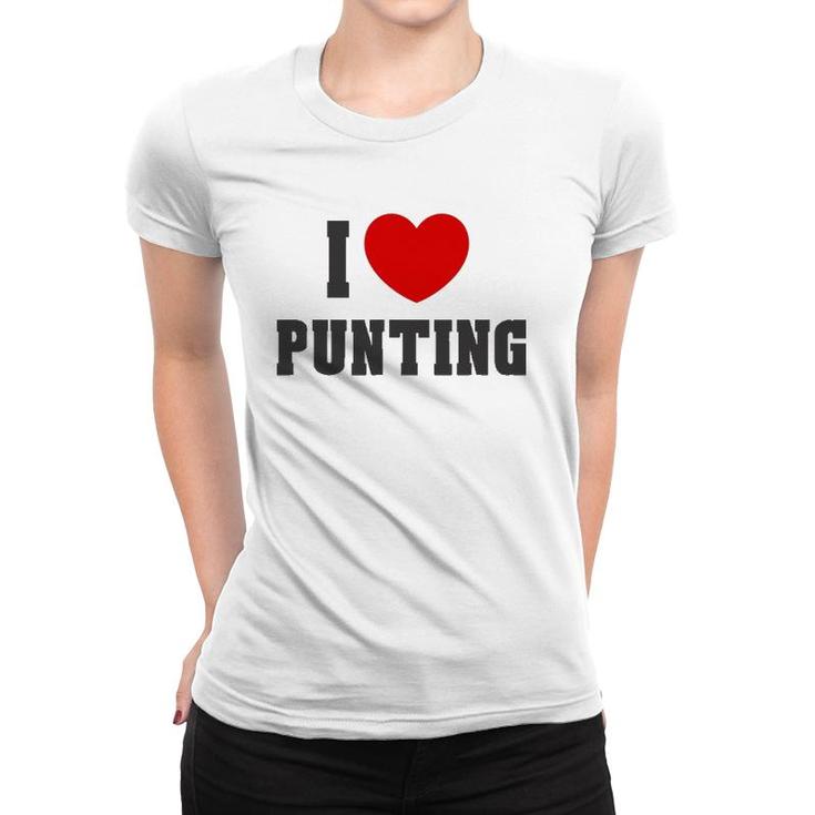 I Heart Love Punting Men Women Sport Gift Tee Women T-shirt