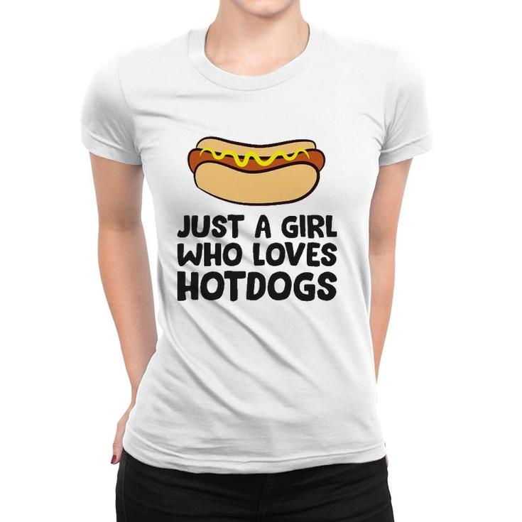 Just A Girl Who Loves Hot Dogs Women T-shirt