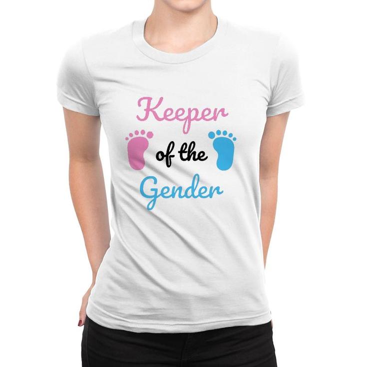 Keeper Of The Gender Reveal Party Supplies Women T-shirt