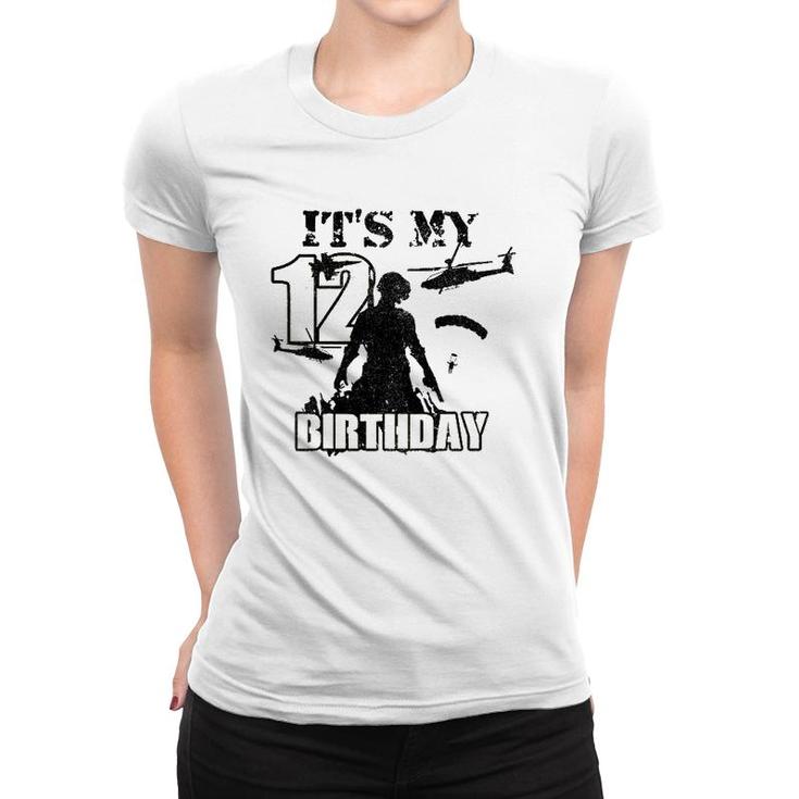 Kids 12 Years Old Call Of Theme Its My Birthday Gift Boys Girls Women T-shirt