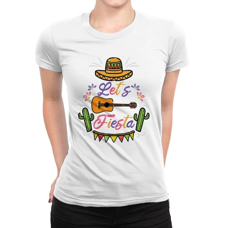 Lets Fiesta Cinco De Mayo Mexican Party Men Women Kids  Women T-shirt