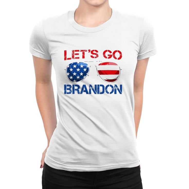 Let's Go Brandon Shirt Vintage Lets Go Brandon American Flag T-Shirt