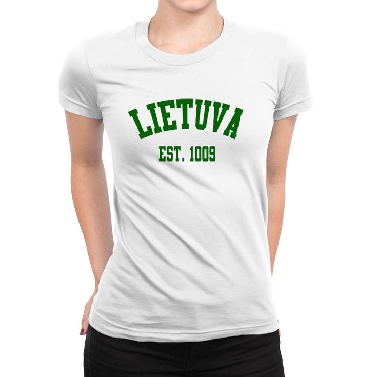 Lietuva Est 1009 Lithuania Strong Apparel Women T-shirt